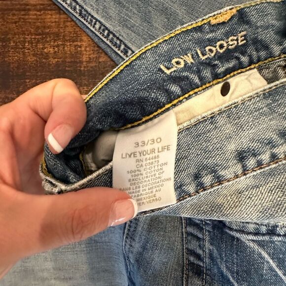 Like New- Men’s American Eagle Outfitters Loose Fit Straight Leg Jeans - Picture 4 of 5